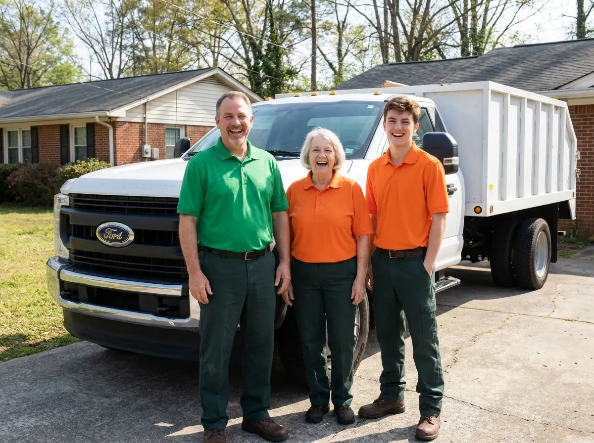 Bayview Dumpster Rental garbage collection service team in Atlanta, GA